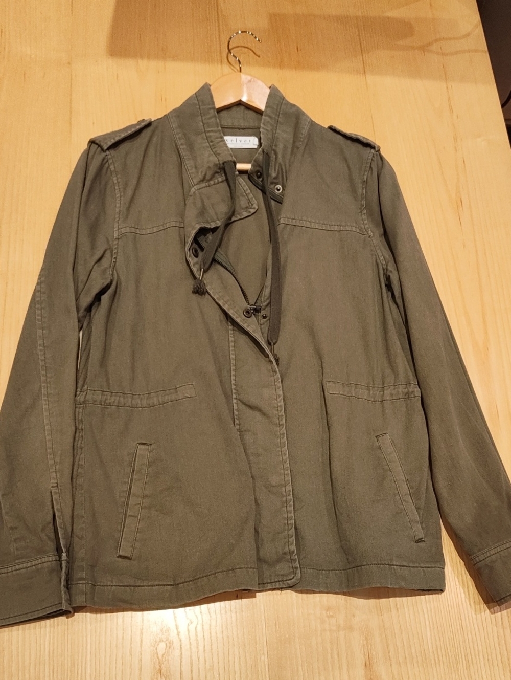 Velvet by Graham & Spencer Olive Green Utility Jacket